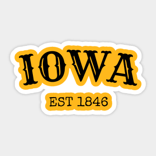 Iowa Est 1846 Sticker